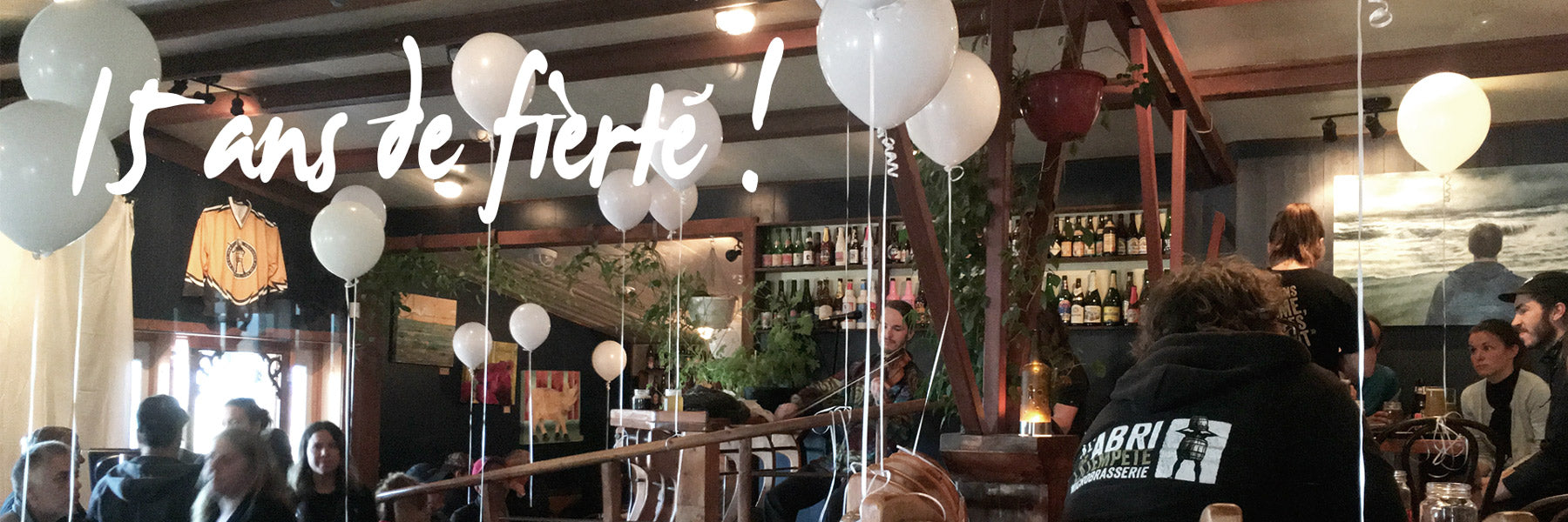 Nous célébrons 15 ans d'aventures brassicoles!