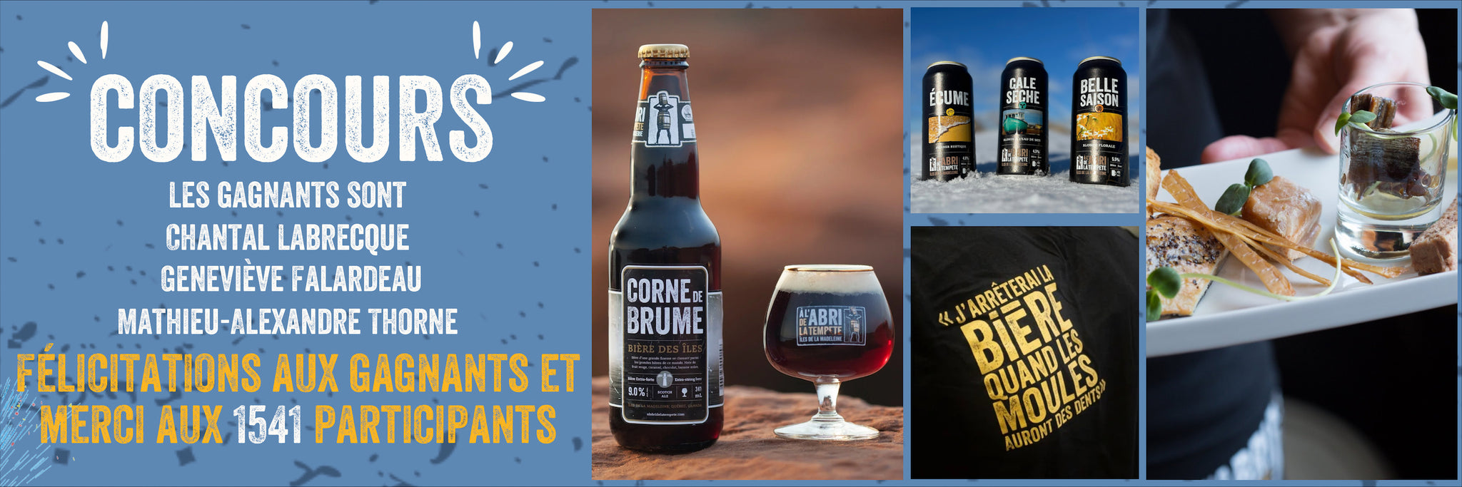 Voici nos 3 gagnants d'une boite remplie de surprises