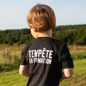 Black "Tempête en formation" t-shirt (child)